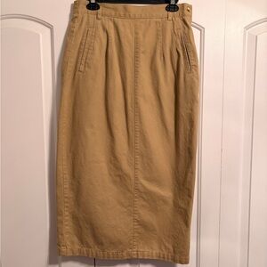 Vintage 90s khaki maxi skirt